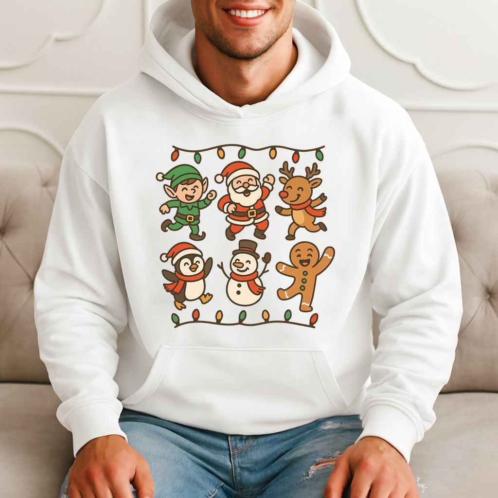 Jolly Christmas Crew Funny Holiday Hoodie product image 1