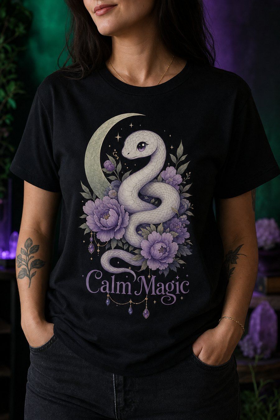 Year Of The Snake Cute Anime Zodiac Shirt - Calm Magic product image 1