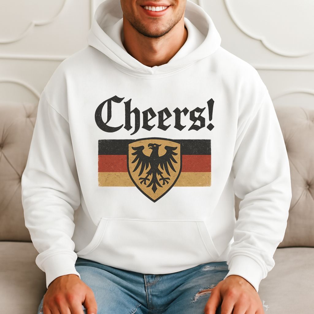 Cheers! Vintage German Eagle Flag Fan Gift Hoodie product image 1