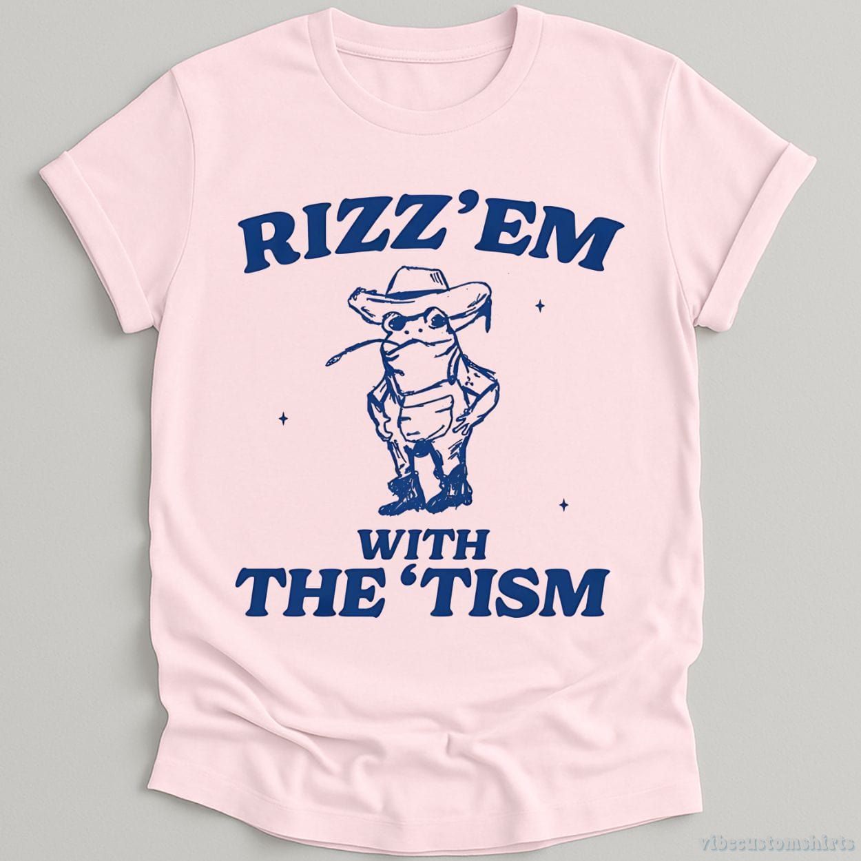 Rizz Em With The Tism Vintage Shirt, Autism Awareness T-Shirt, Farmer Cute Frog Tee, Retro Cartoon T Shirt, Meme Frog T Shirt, Fun Gift product image 4