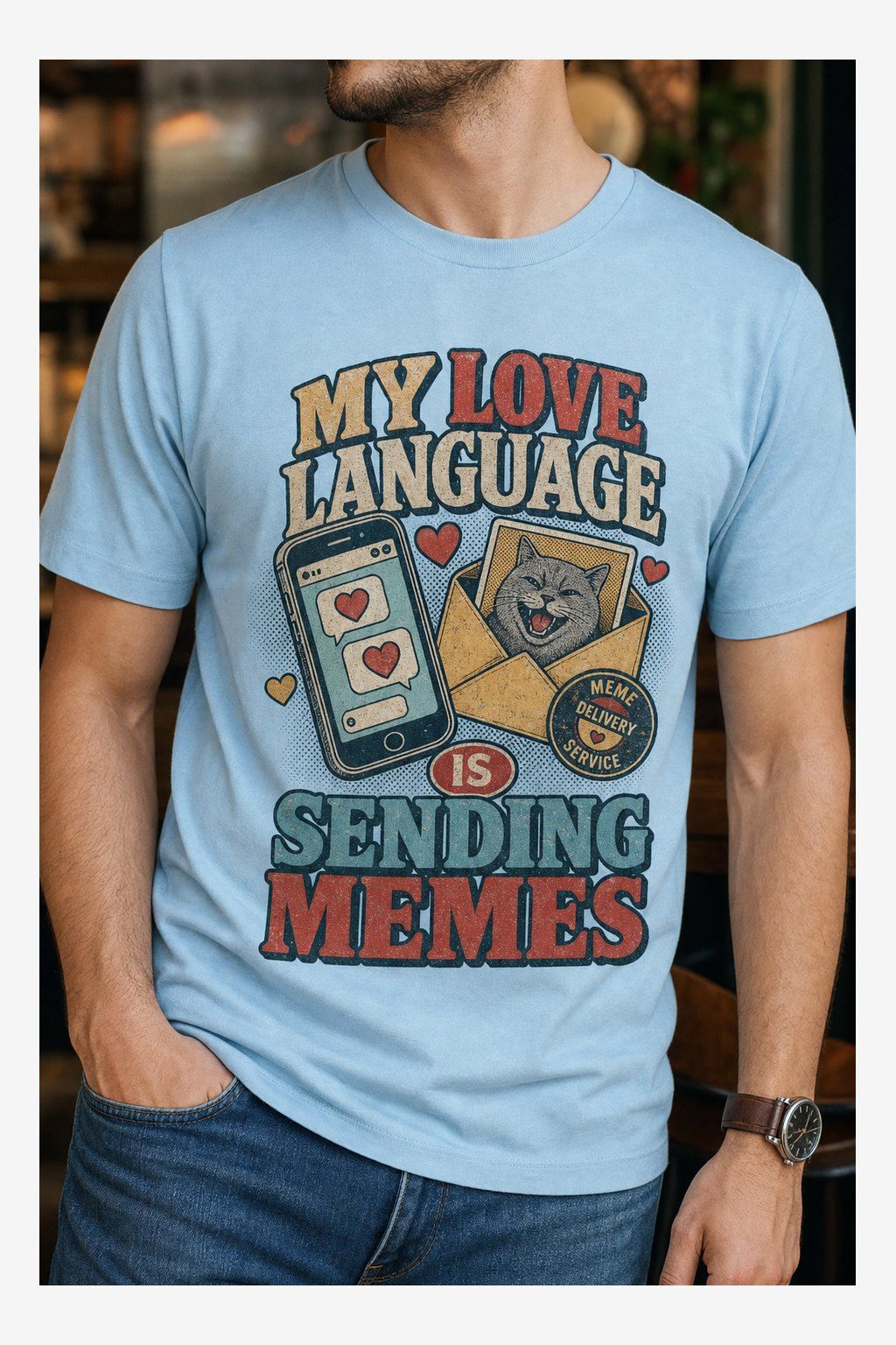 My Love Language Is Sending Memes T-Shirt product image 3