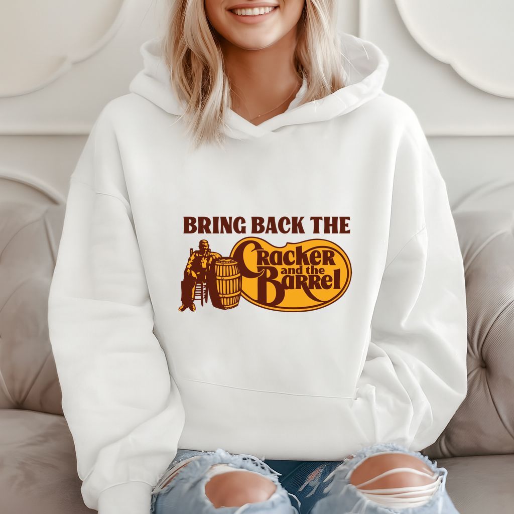Bring Back The Cracker And The Barrel - Funny Retro Hoodie product image 2