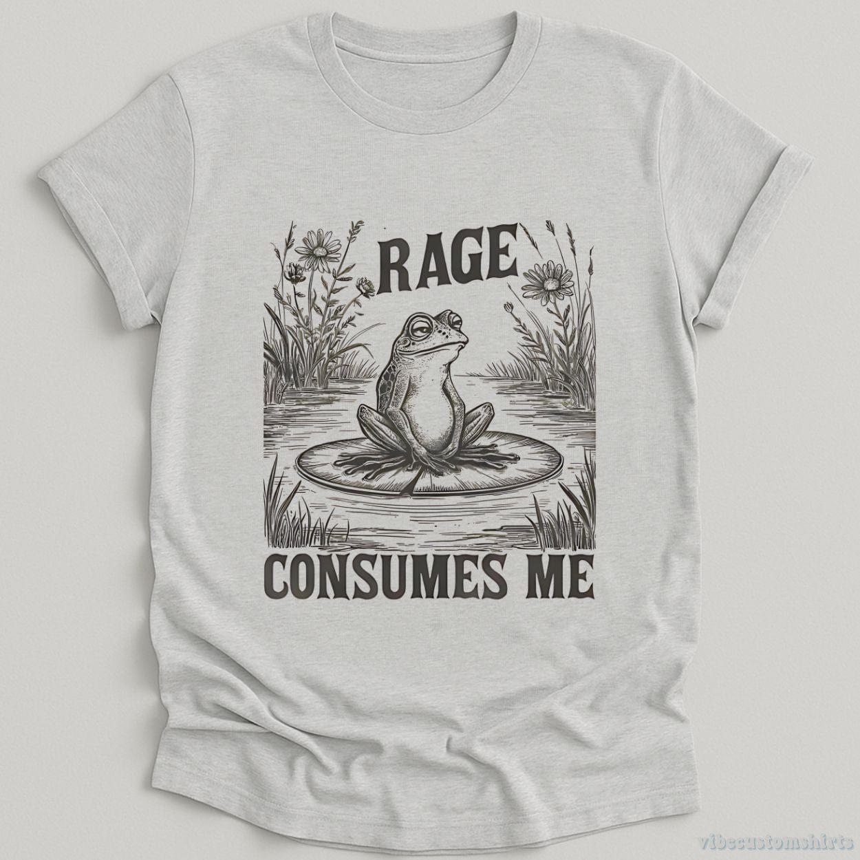 Rage Consumes Me Vintage Frog Shirt product image 2
