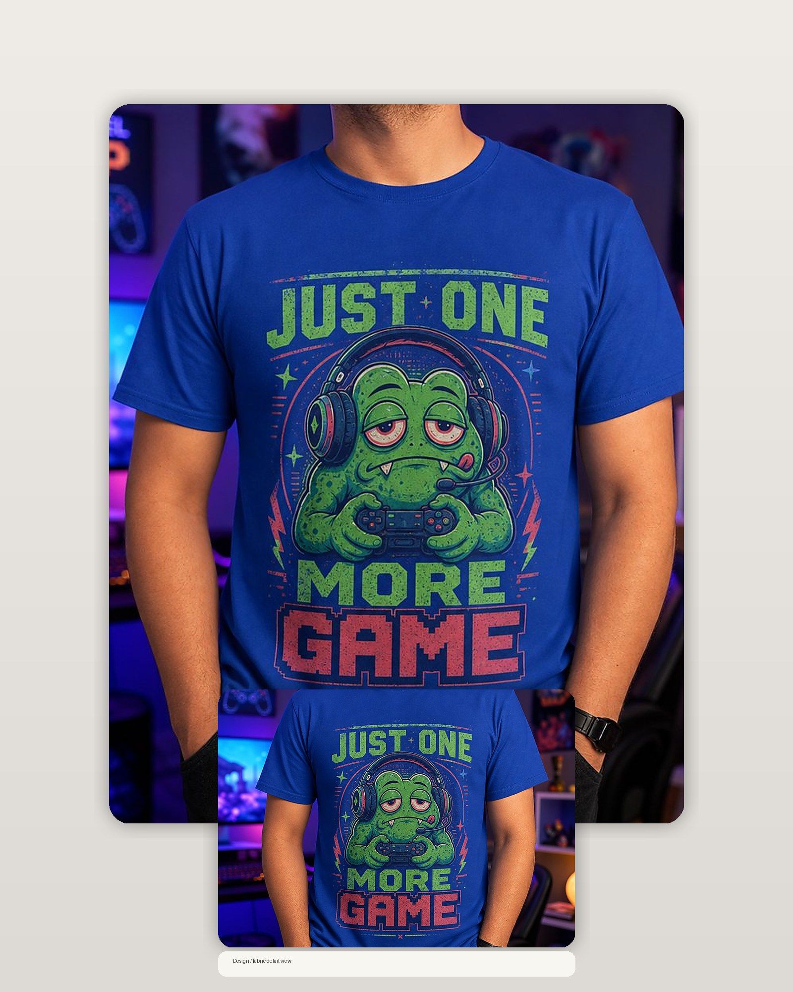 Frog Gamer Just One More Game T-Shirt product image 2
