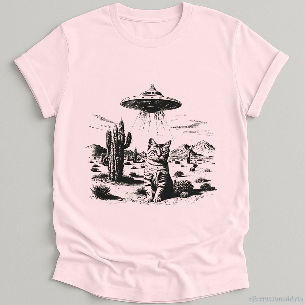 Ufo Cat Western Vintage Style Shirt product image 4