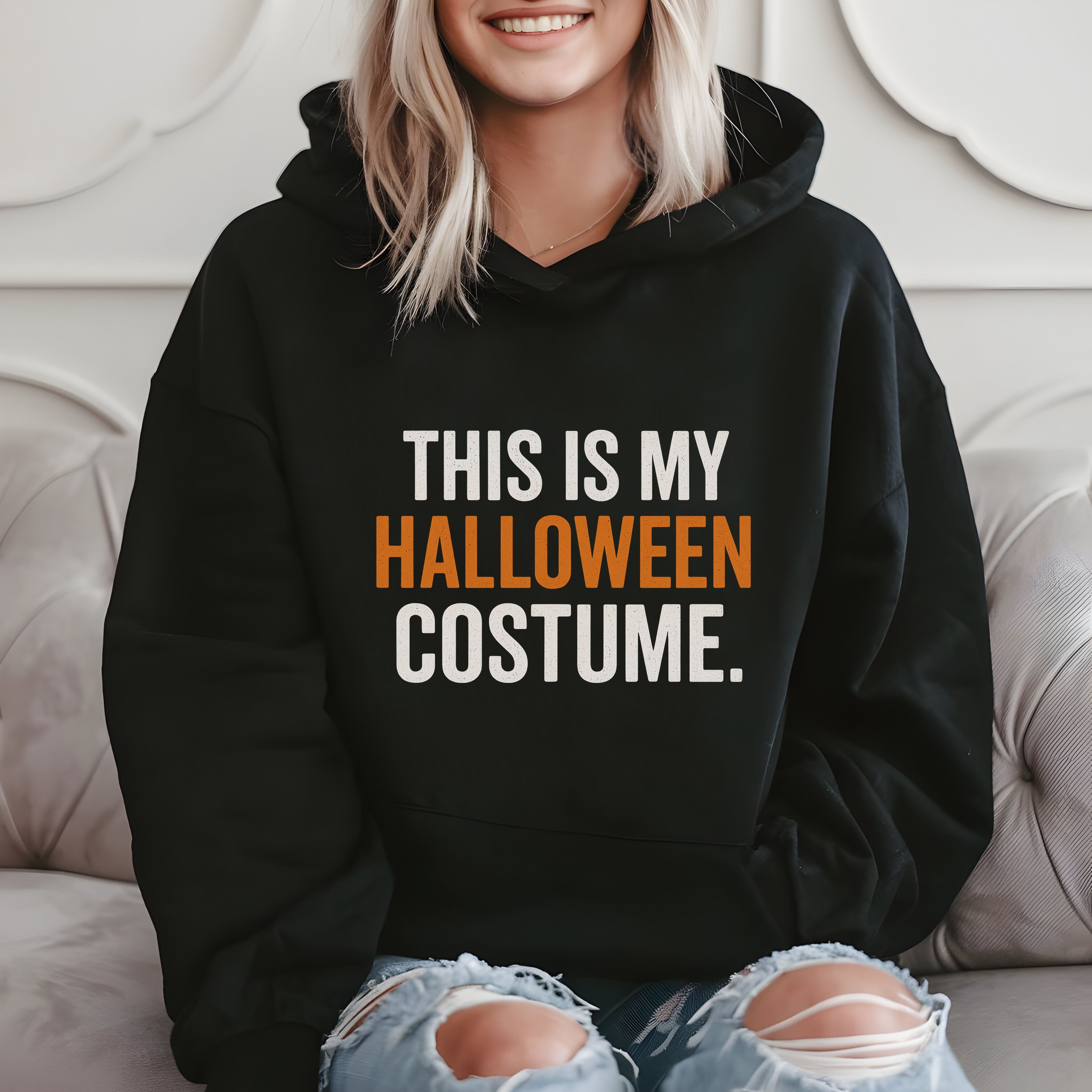 This Is My Halloween Costume. Funny Halloween Outfit Gift Hoodie product image 2