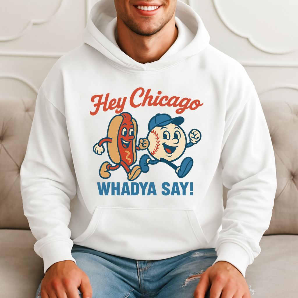 Hey Chicago Whadya Say Funny Baseball Meme Hoodie product image 1