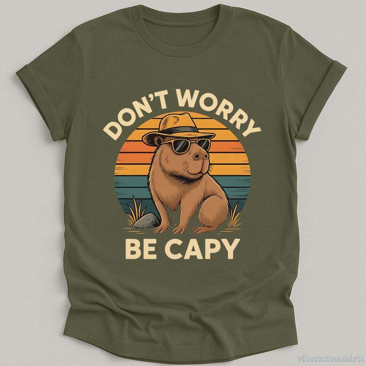 Don't Worry Be Capy Shirt product image 4