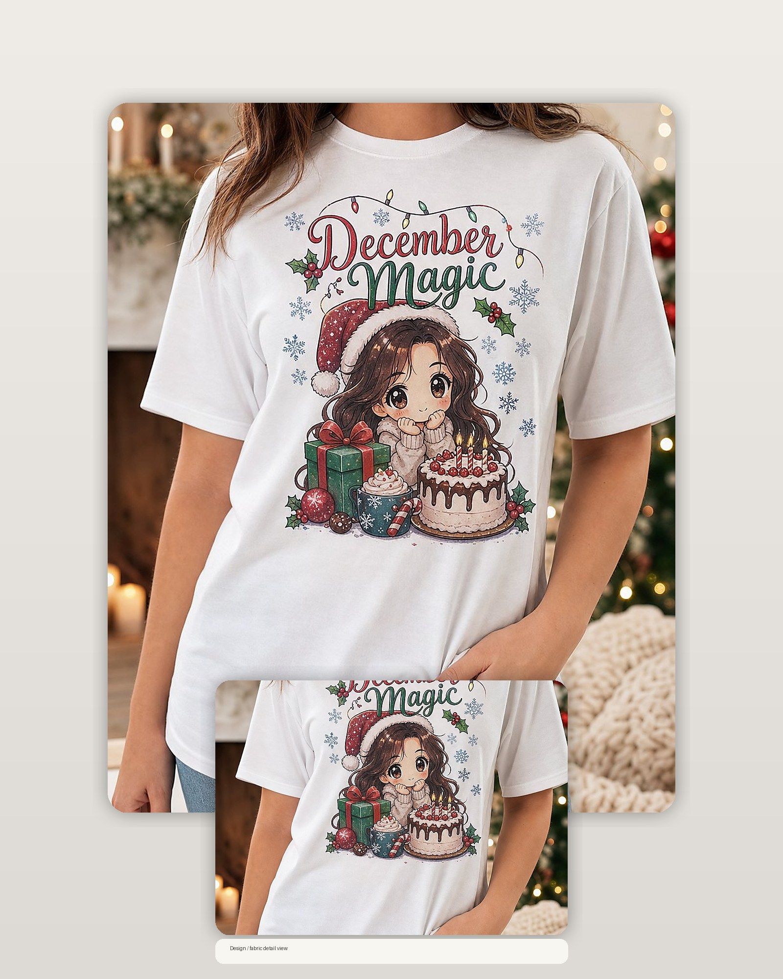 December Birthday Gift Cute Anime Shirt - December Magic product image 2