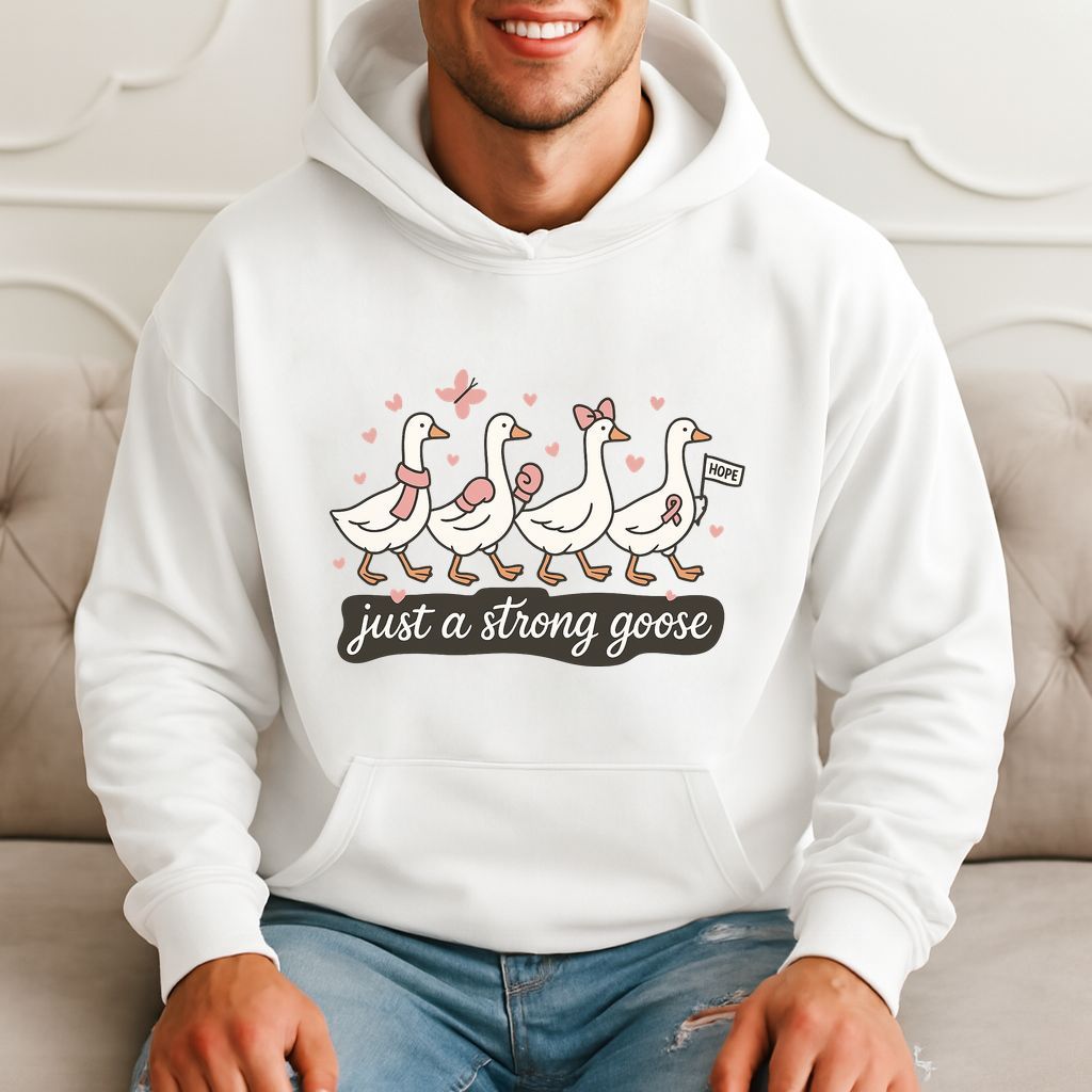Just A Strong Goose - Funny Goose Lover Hoodie product image 3
