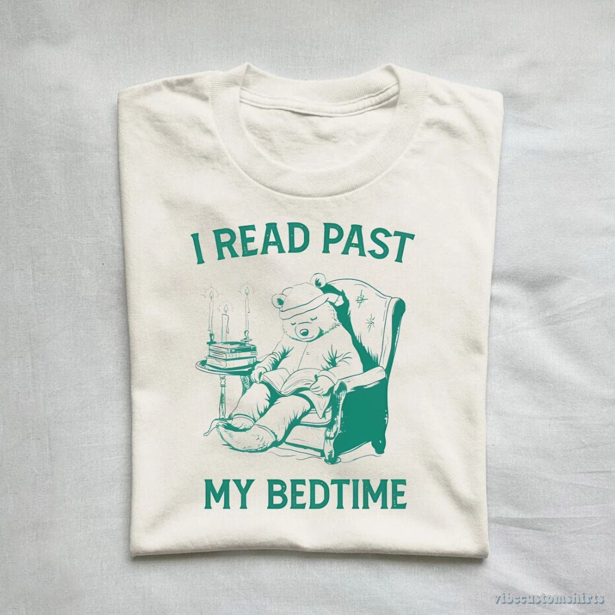 I Read Past My Bedtime Cute Bear Shirt product image 1