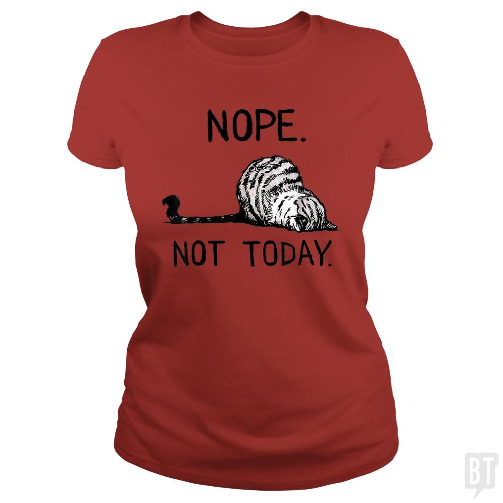 Nope Not Today Cat - tshirt product image 31