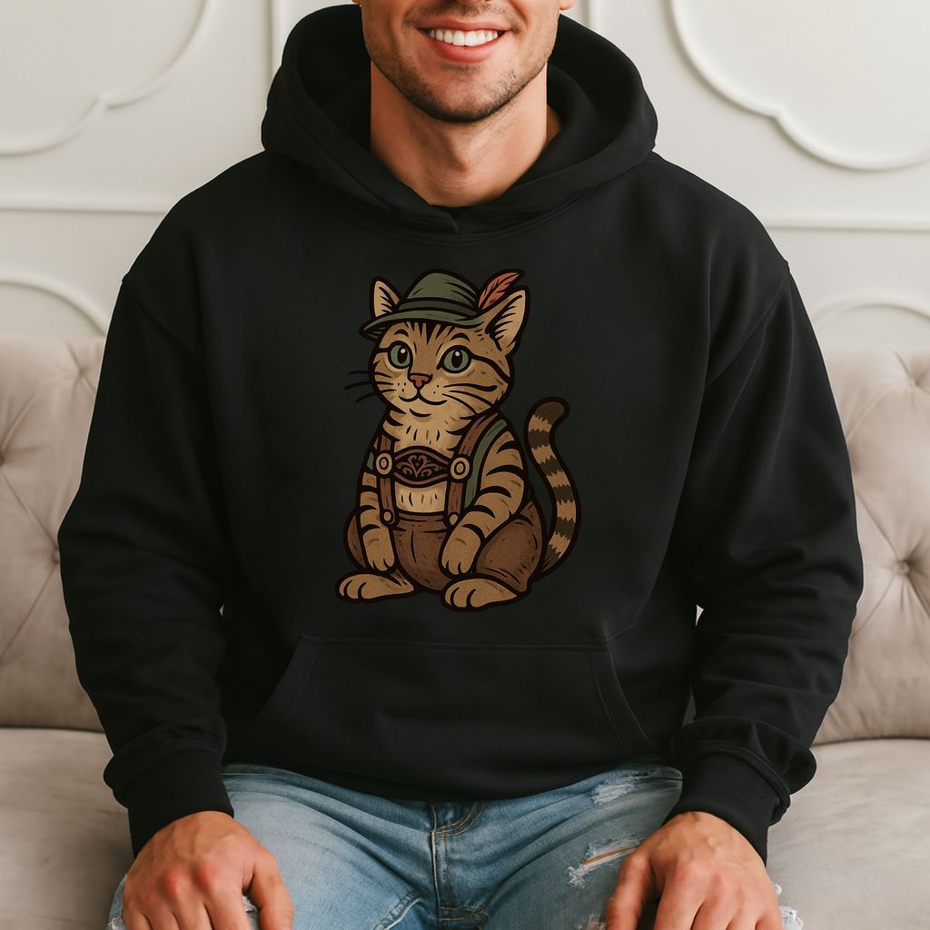 Oktoberfest Cat Cute German Kitty Hoodie product image 3