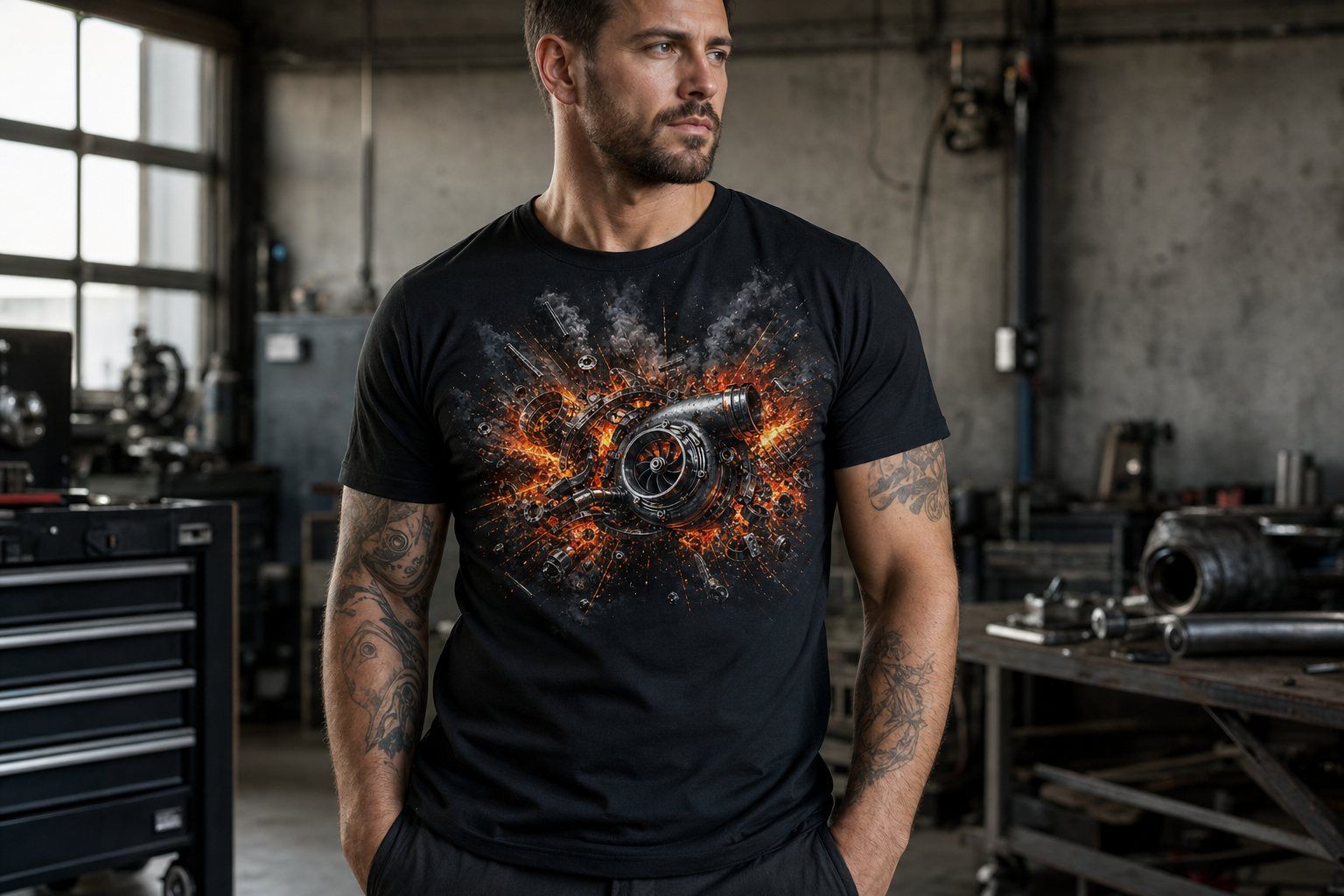 Mechanic Turbo Blast T-Shirt product image 1