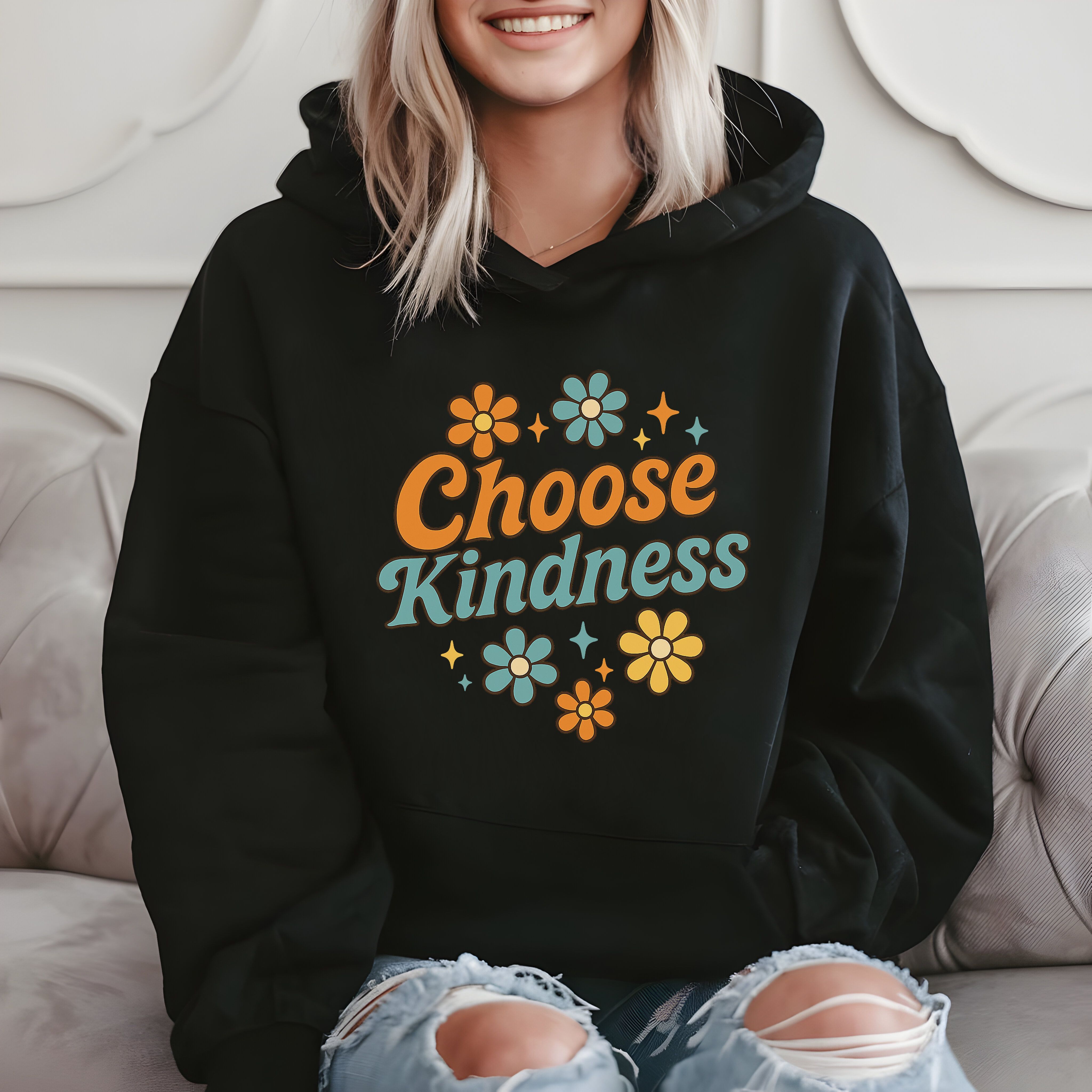 Choose Kindness Inspirational Quote Hoodie product image 2