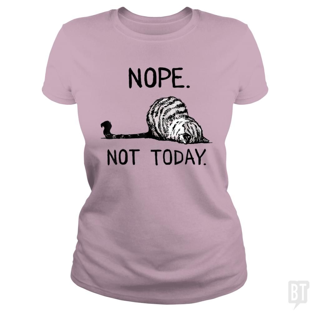 Nope Not Today Cat - tshirt product image 7