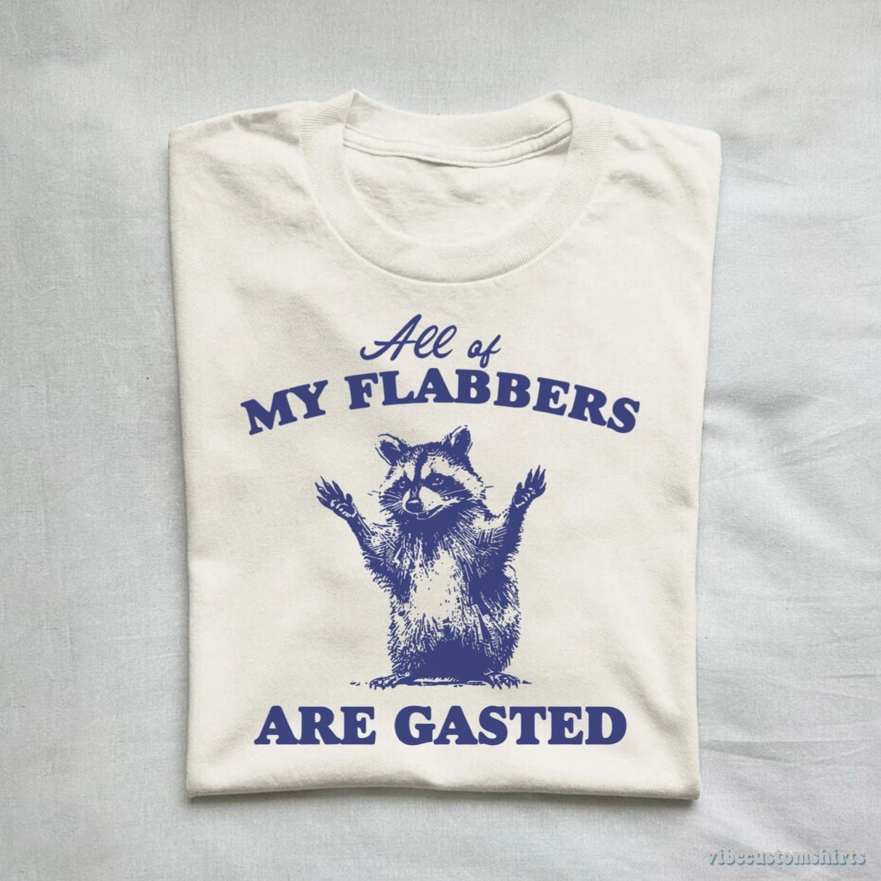 All of My Flabbers Are Gasted Raccoon Meme Shirt product image 1