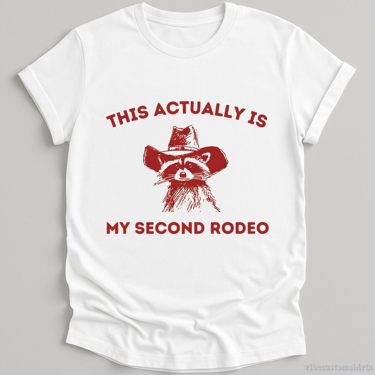 This is My Second Rodeo Cowboy Raccoon Shirt product image 4