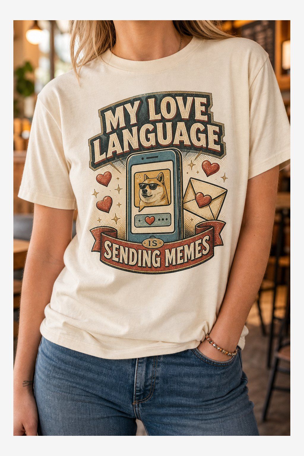 My Love Language Is Sending Memes T-Shirt product image 1