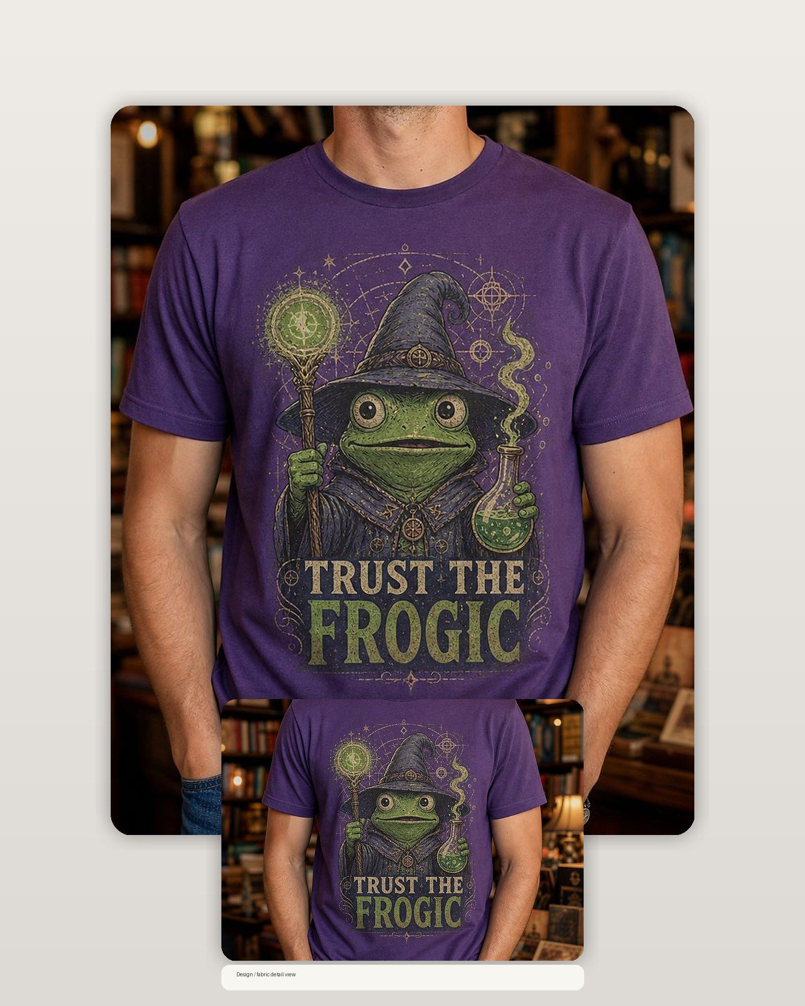 Frog Wizard Trust The Frogic T-Shirt product image 2