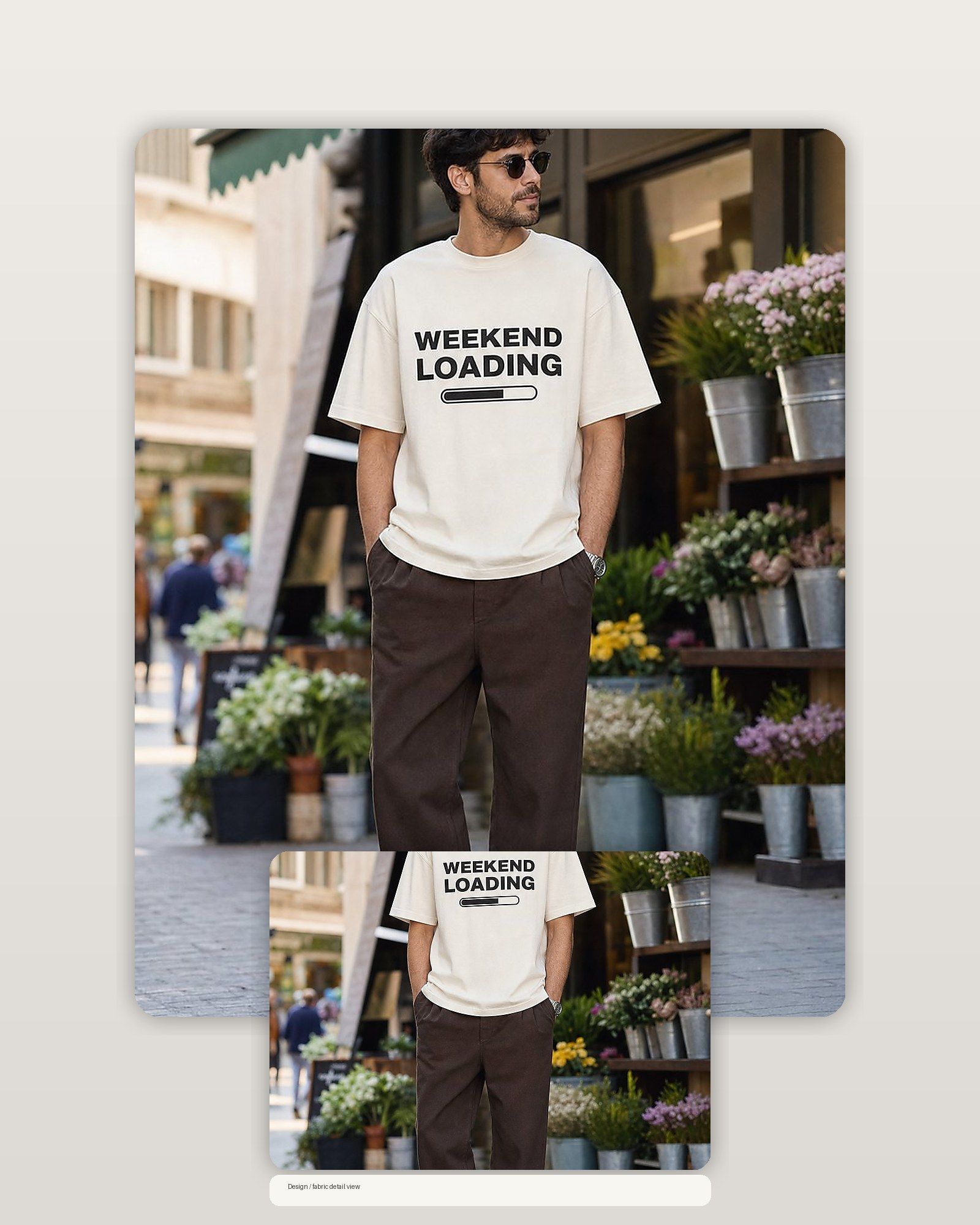 Weekend Loading Premium Boxy Tee – Graphic Streetwear T-Shirt for Everyday Outfits, graphic art / gift product image 2