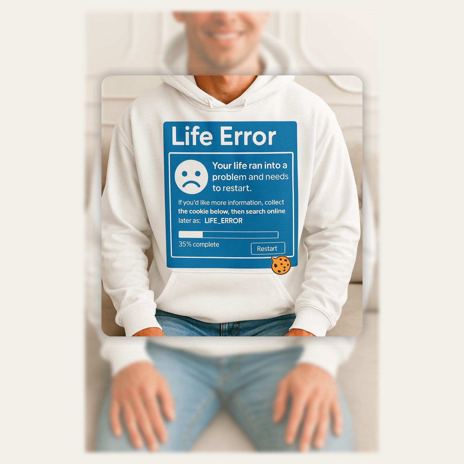 Life Error Funny Hoodie product image 2