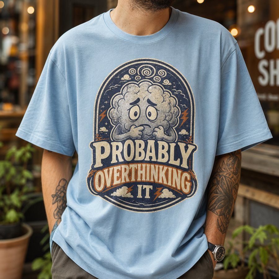 Probably Overthinking It Graphic T-Shirt product image 3