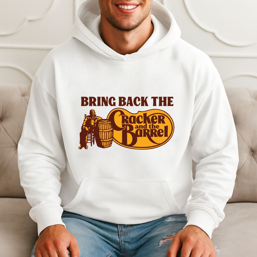 Bring Back The Cracker And The Barrel - Funny Retro Hoodie product image 1