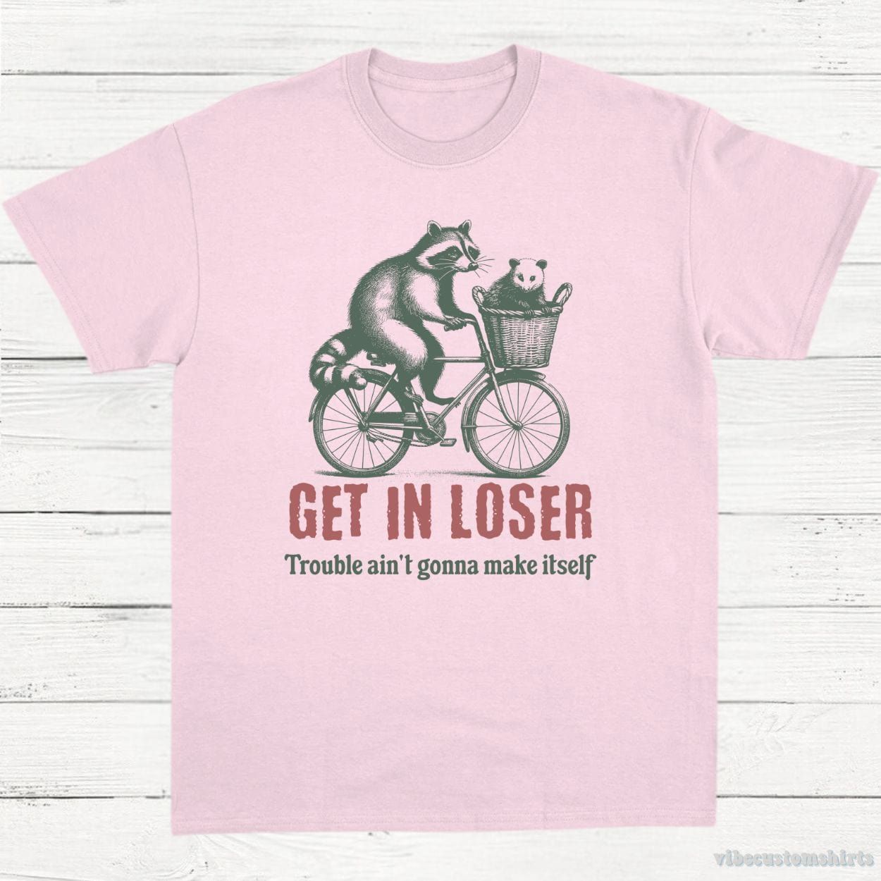Get in Loser Trouble ain't gonna make it itself Meme Shirt product image 4