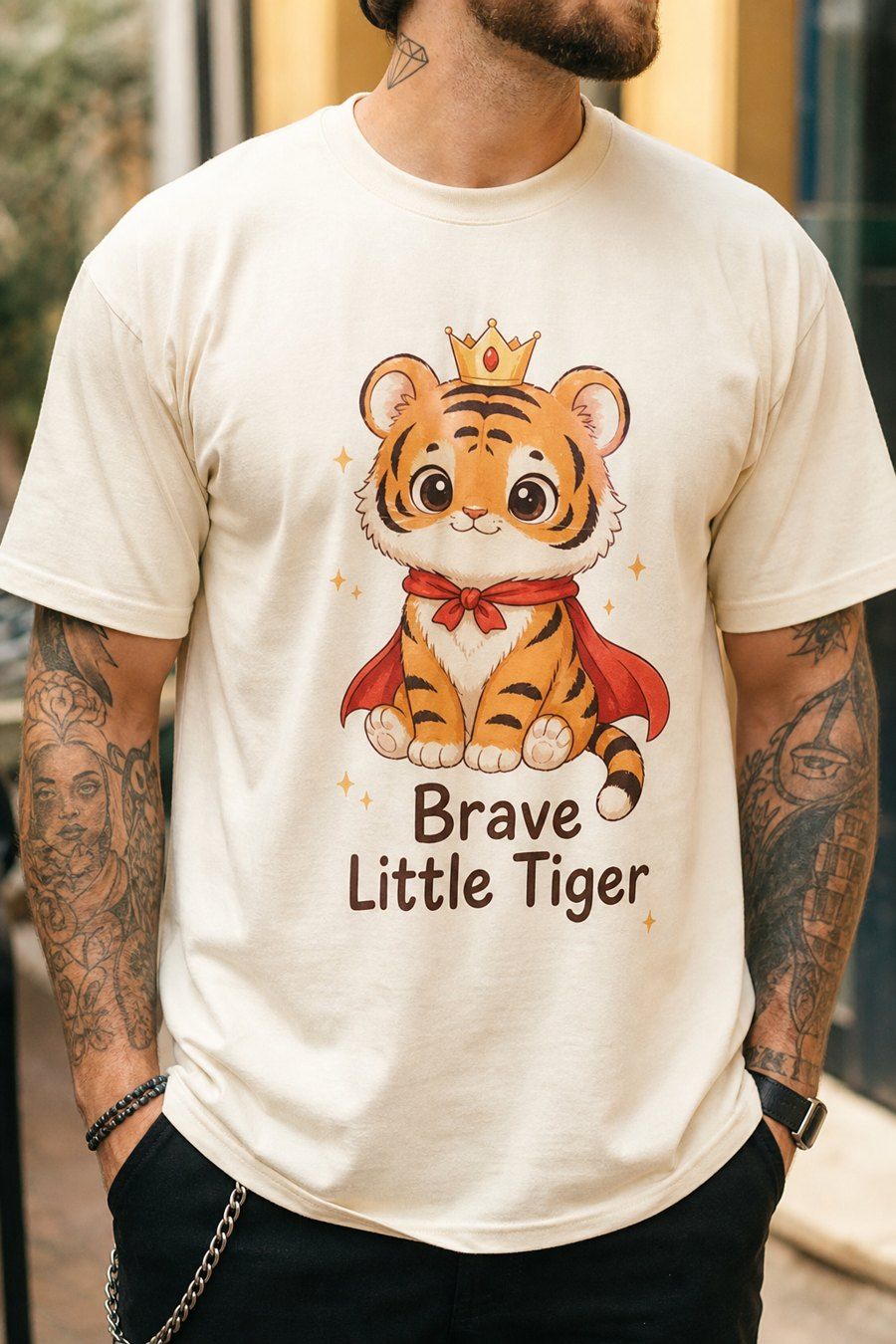 Year Of The Tiger Cute Anime Zodiac Shirt - Brave Little Tiger product image 1