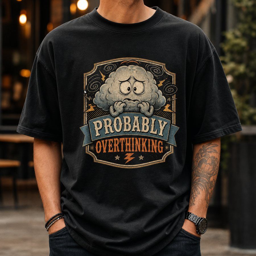 Probably Overthinking It Graphic T-Shirt product image 5