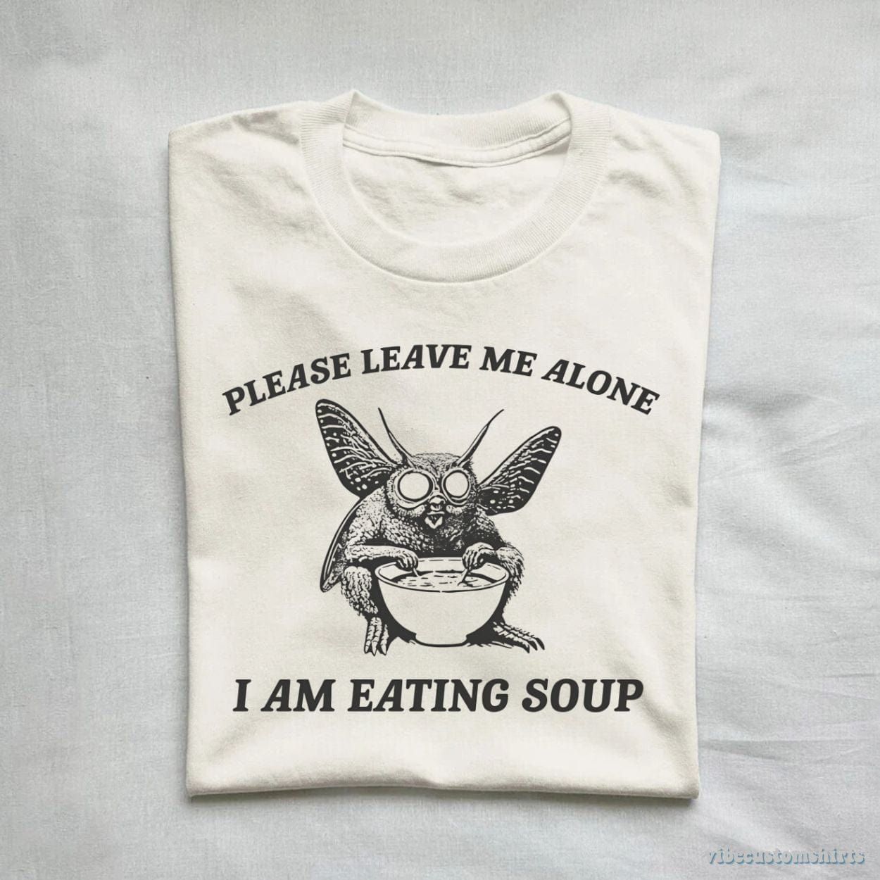 Retro Mothman I Am Eating Soup Cryptid Vintage Shirt product image 1