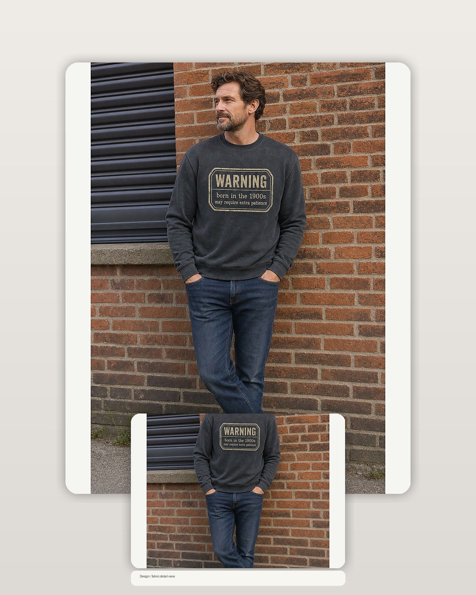 Born In The 1900s Warning Label Tee product image 2