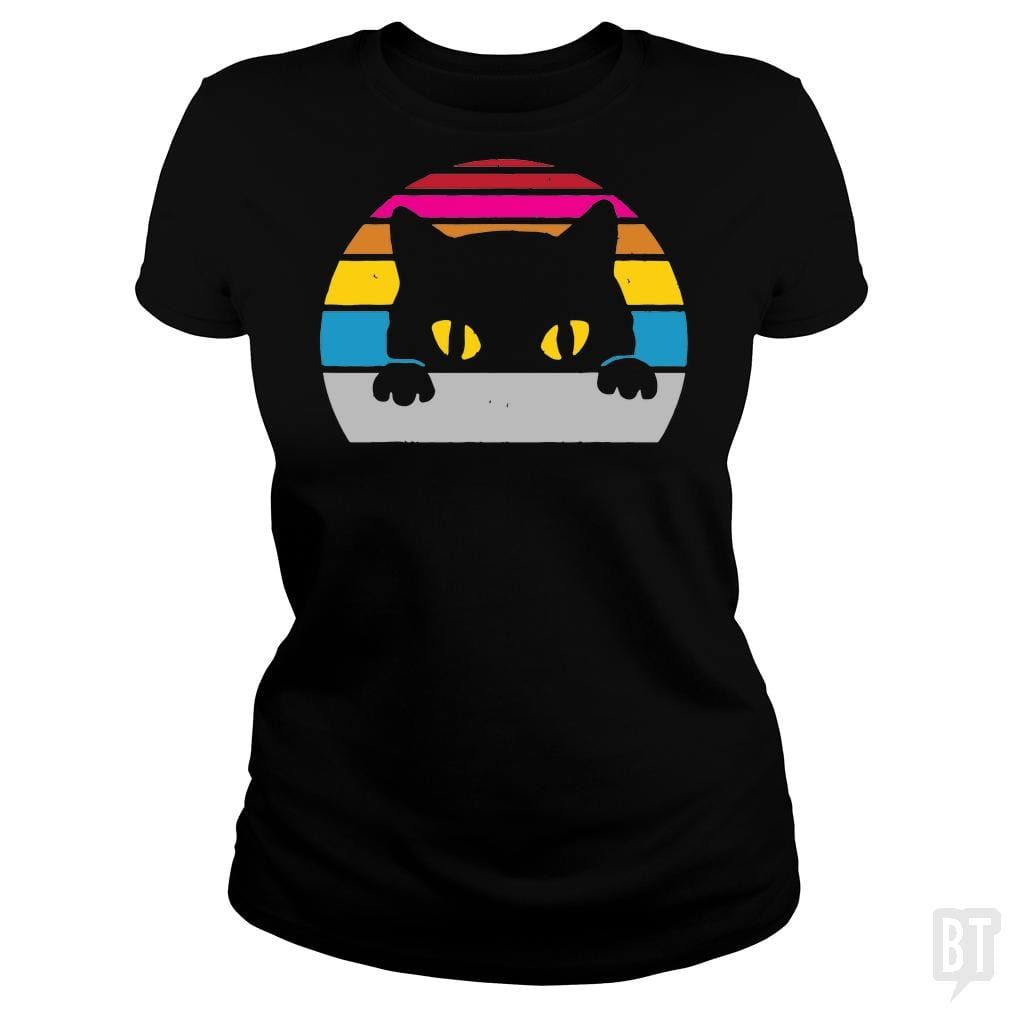 Vintage Black Cat Lover - tshirt product image 6