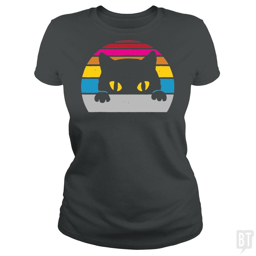 Vintage Black Cat Lover - tshirt product image 7