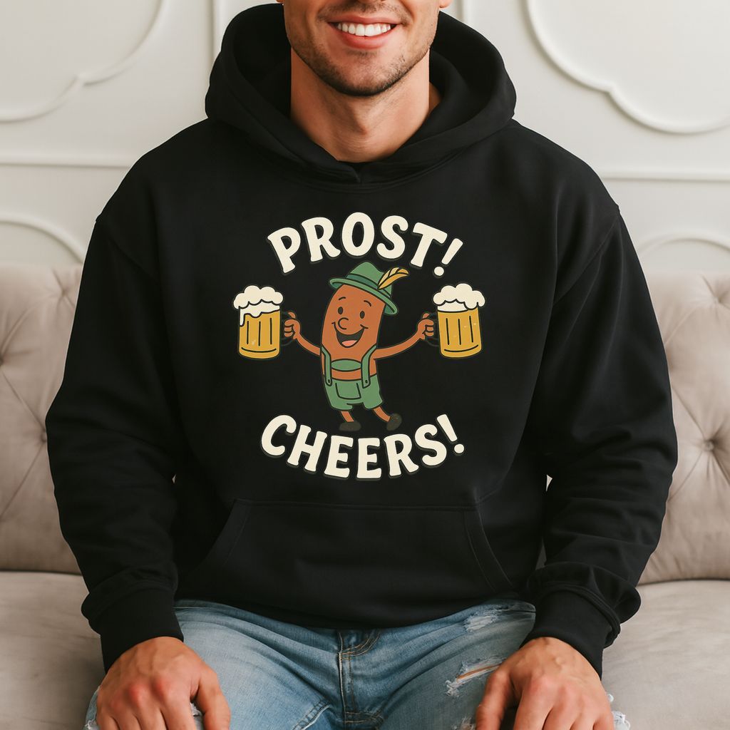 Prost Cheers Funny Beer Lover Hoodie product image 1