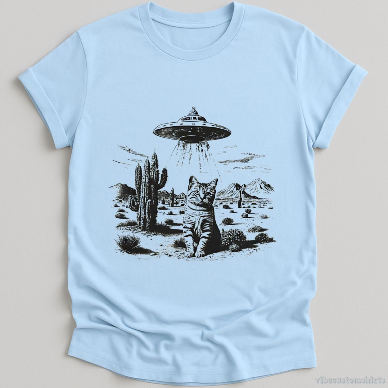 Ufo Cat Western Vintage Style Shirt product image 3