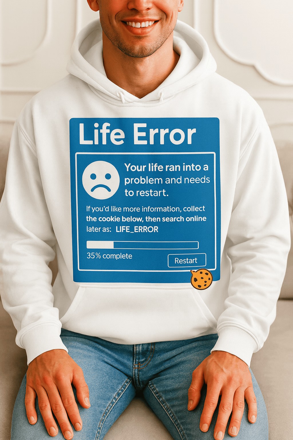 Life Error Funny Hoodie product image 1