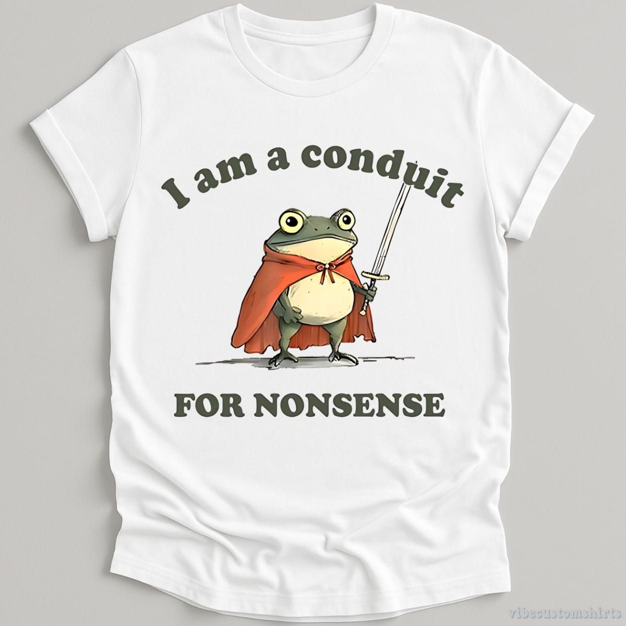 I Am A Conduit For Nonsense Frog Shirt product image 3
