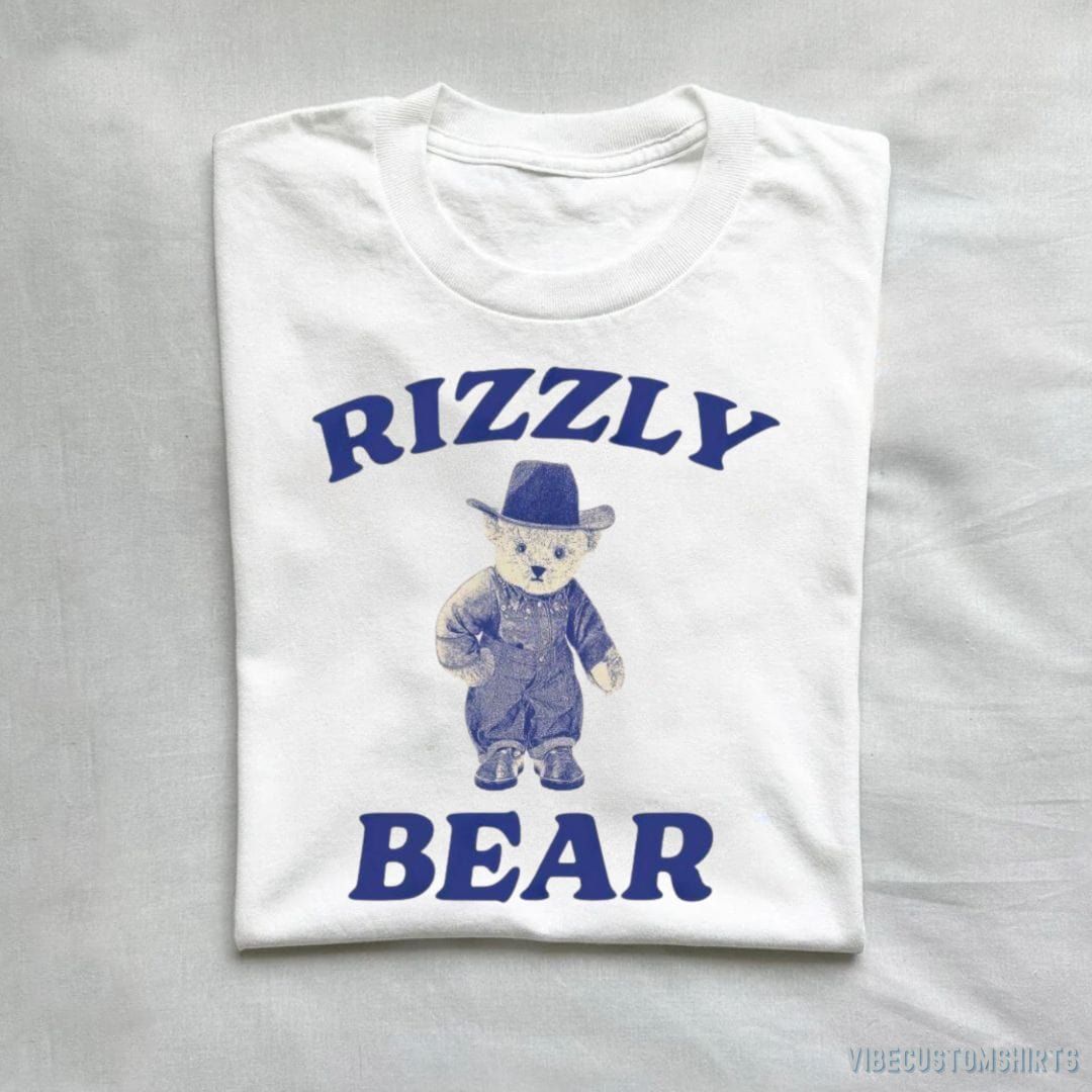 Rizzly Bear Funny Bear Meme T-Shirt product image 3