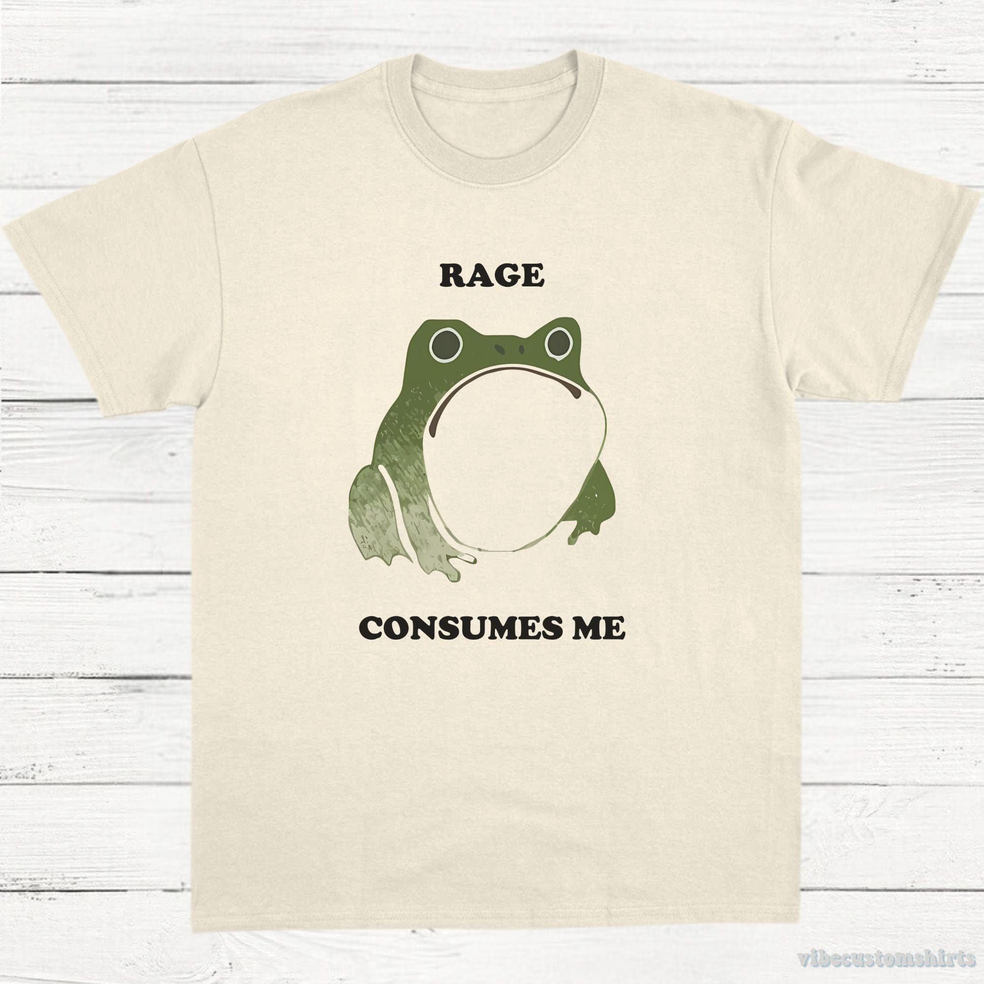 Rage Consumes Me Funny Frog Shirt product image 2