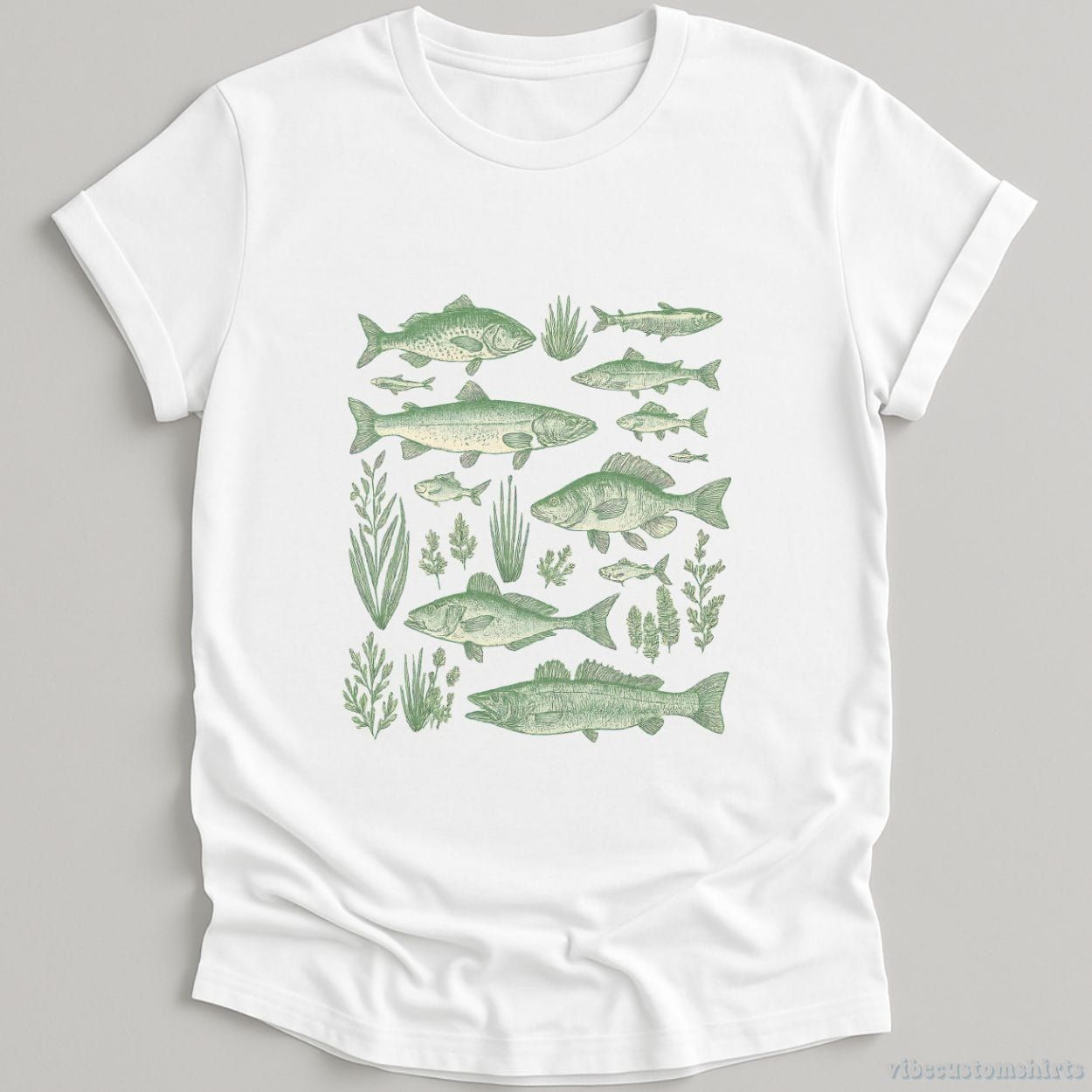 Vintage Fish Tattoo Style Shirt product image 2