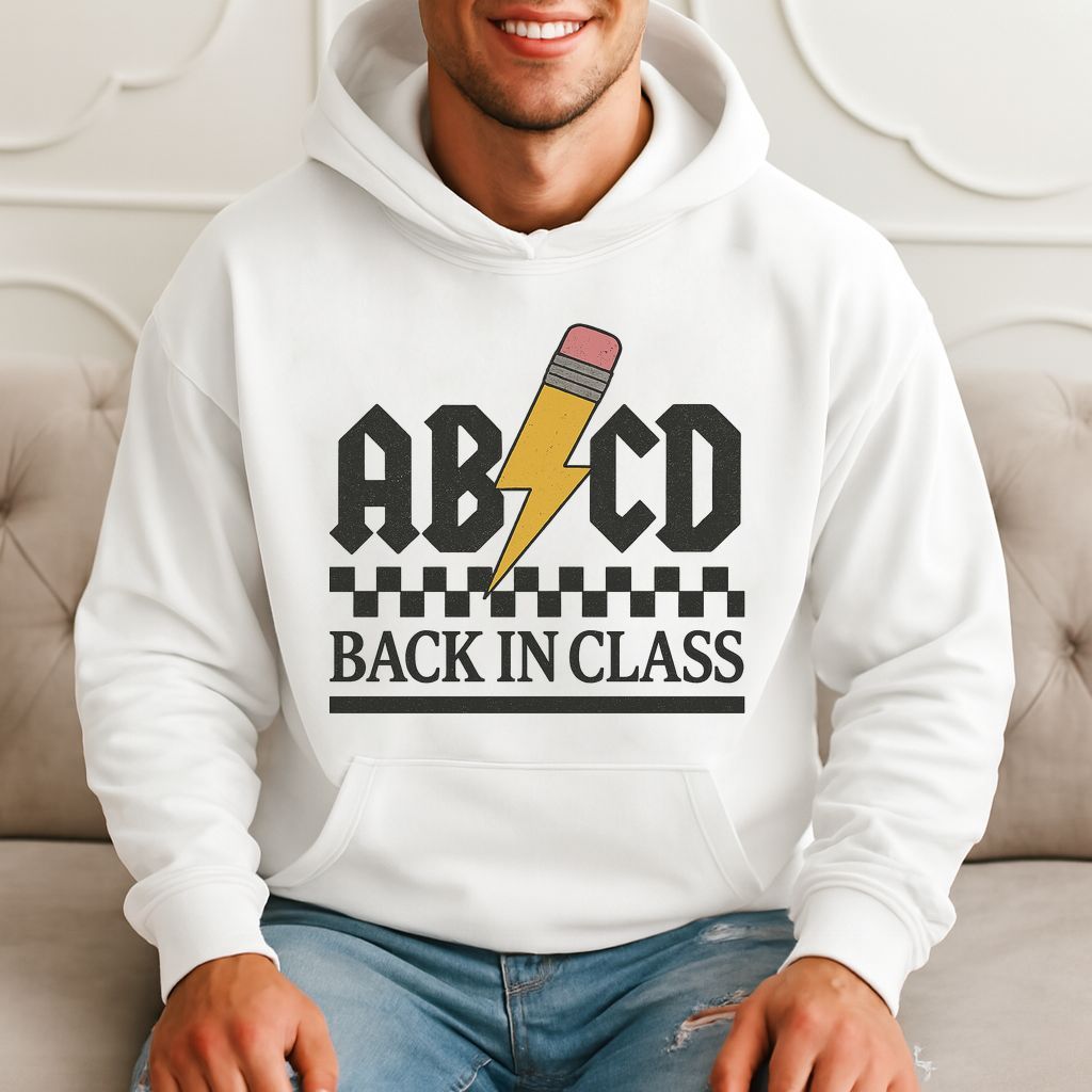 Abcd Back In Class - Funny School Vibes Hoodie product image 1
