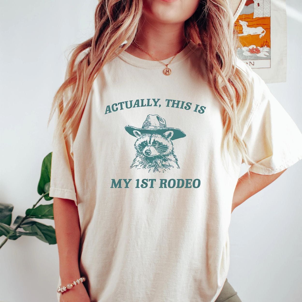 Actually This Is My First Rodeo T-Shirt Raccoon product image 2