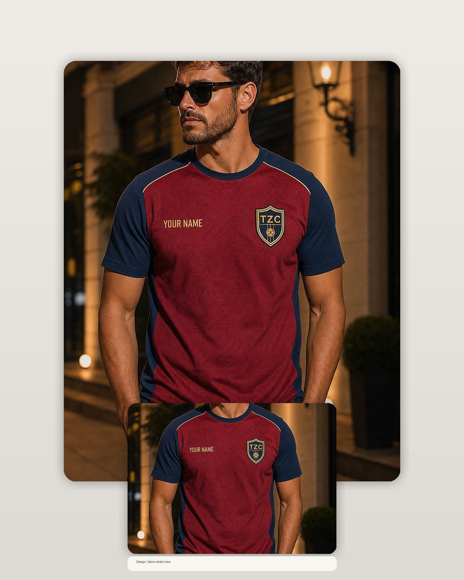 TonyZone Club Custom Name Football Fan T-Shirt product image 2