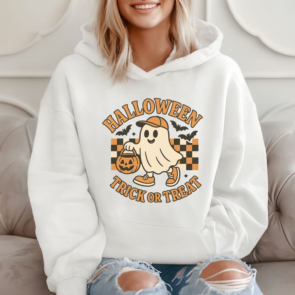 Halloween Trick Or Treat Spooky Gift, Fun Ghost Hoodie product image 2