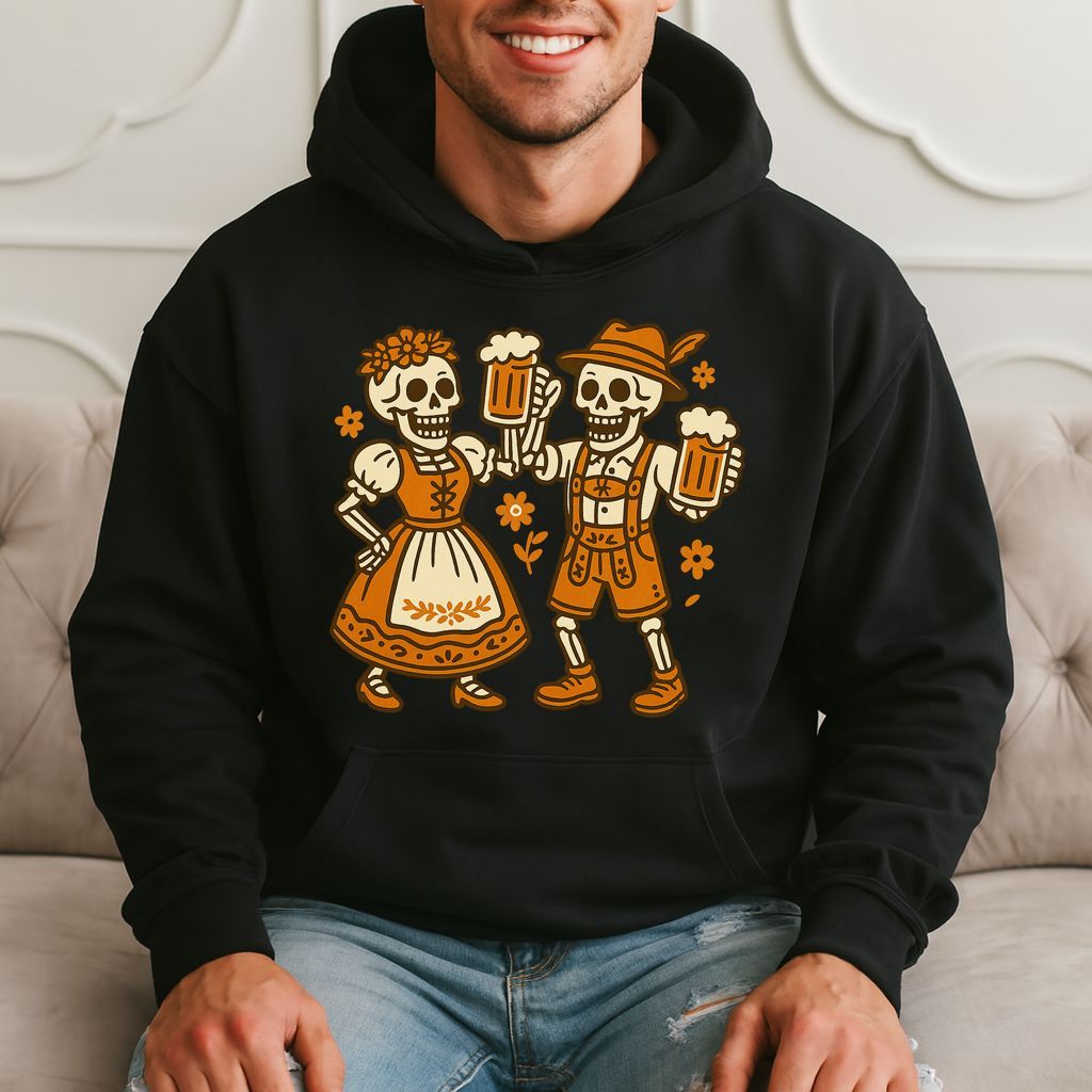 Skeleton Oktoberfest Cheers - Funny Beer Lover Hoodie product image 3