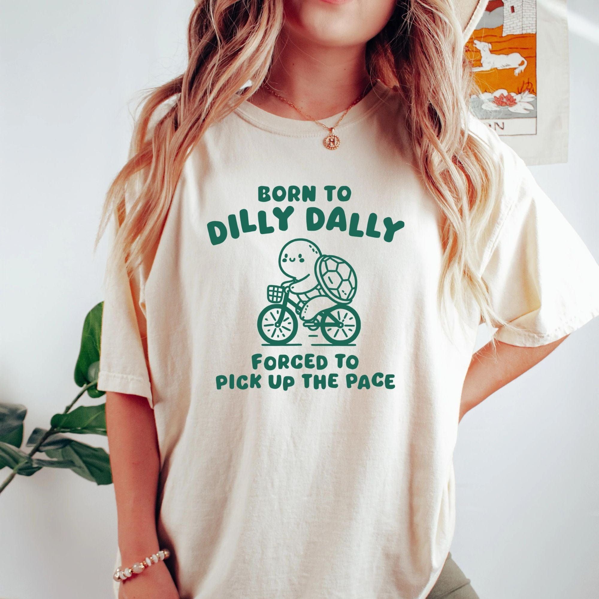 Born To Dilly Dally Forced To Pick Up The Pace Vintage Turtle Shirt product image 7