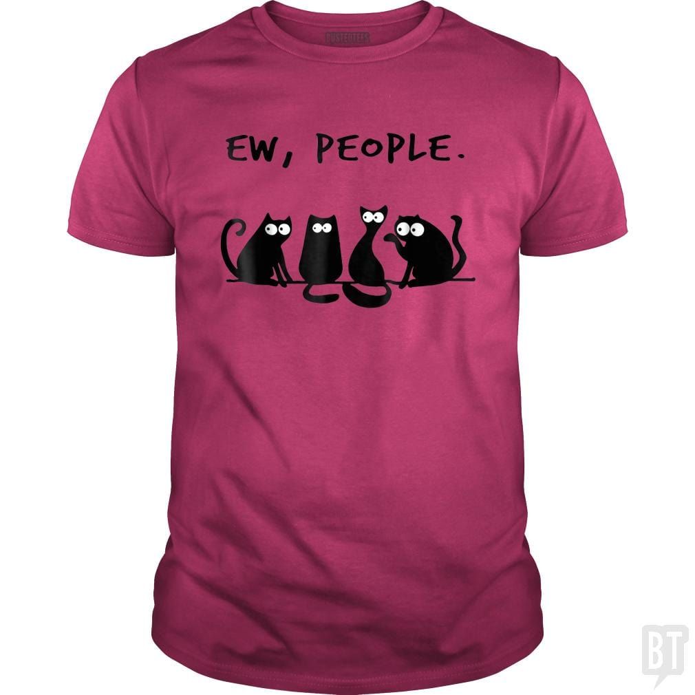 Funny Cat Ew, People - tshirt product image 1