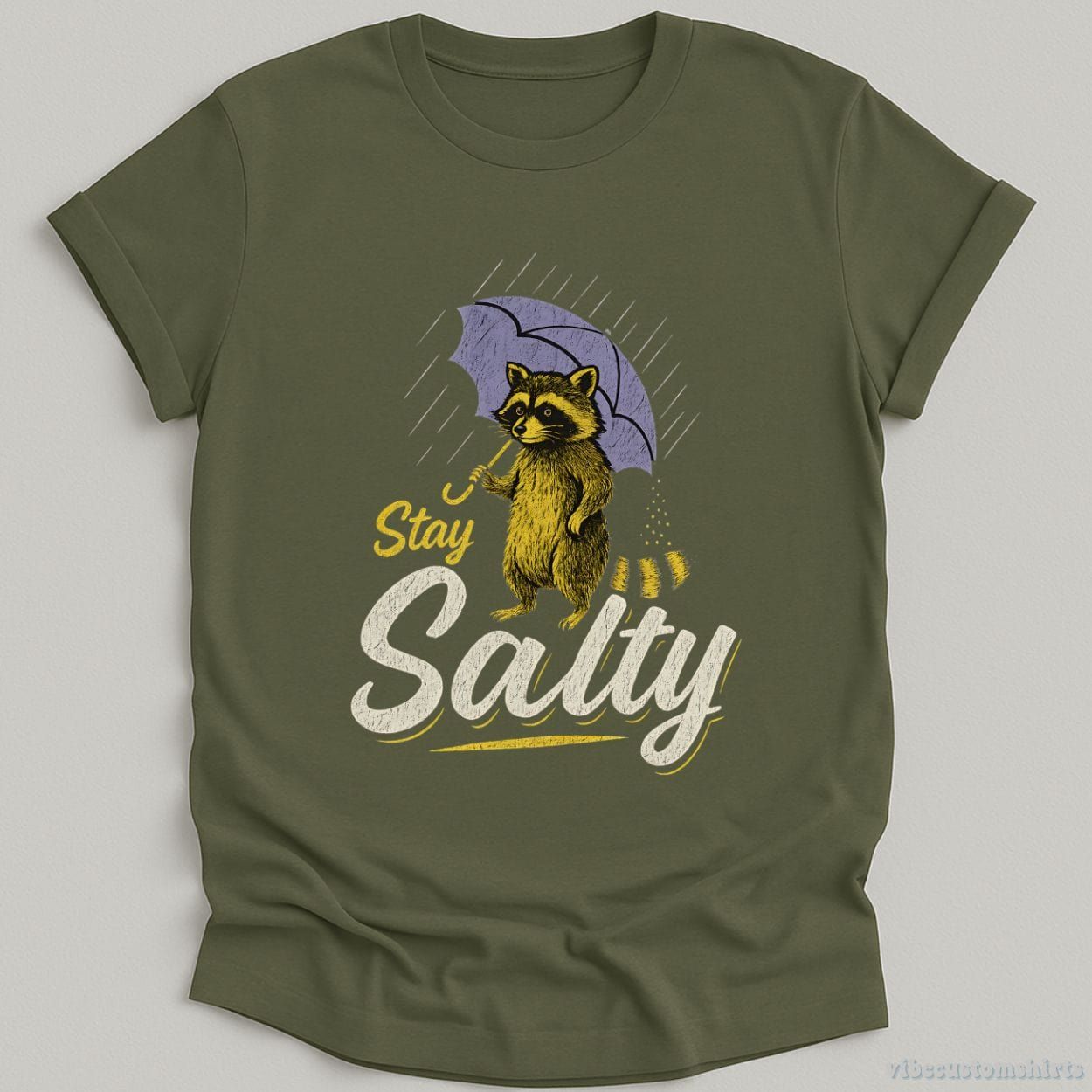 Stay Salty Funny Raccoon Shirt product image 3